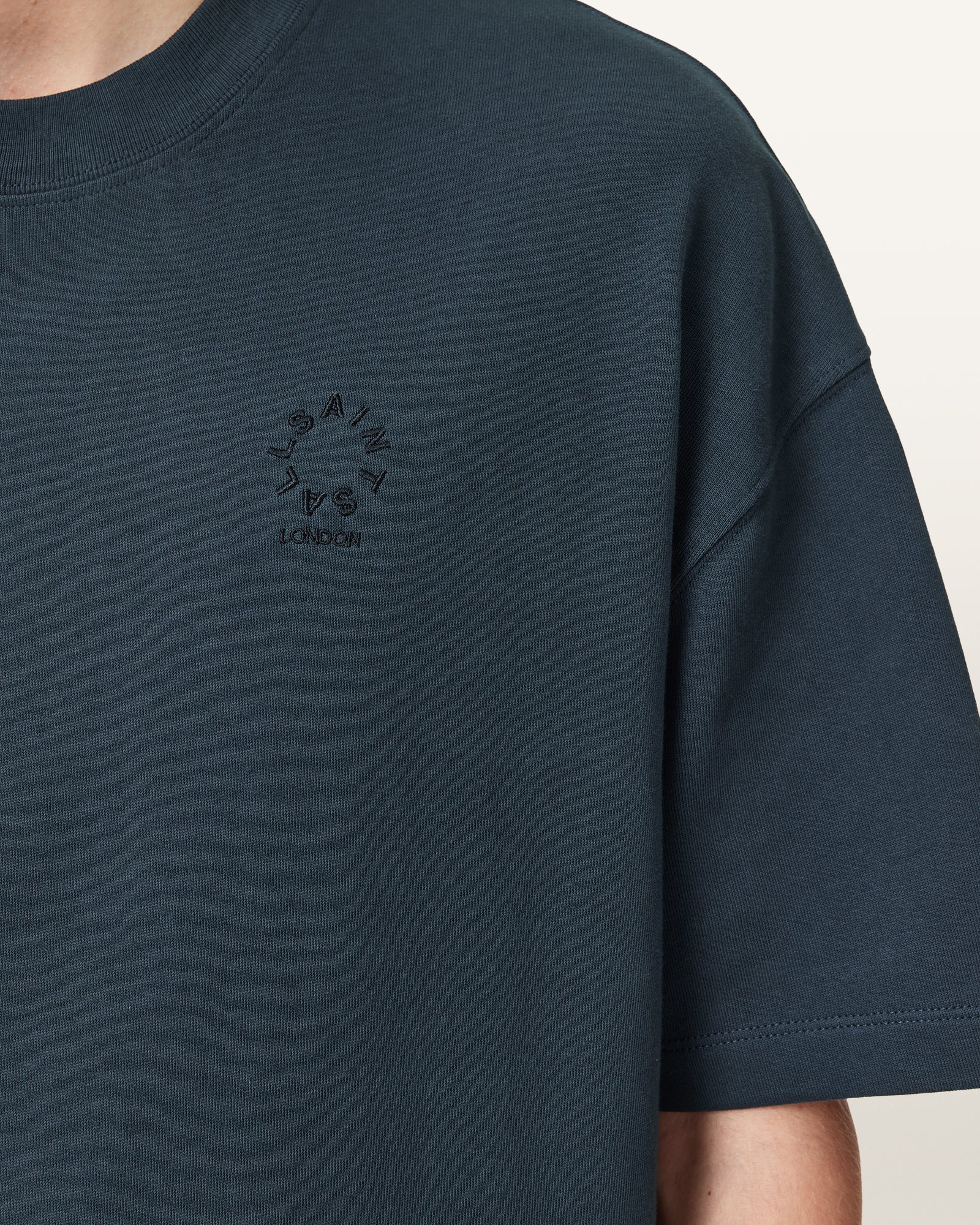 MOONSTONE BLUE Color Haven SS Crew from AllSaints