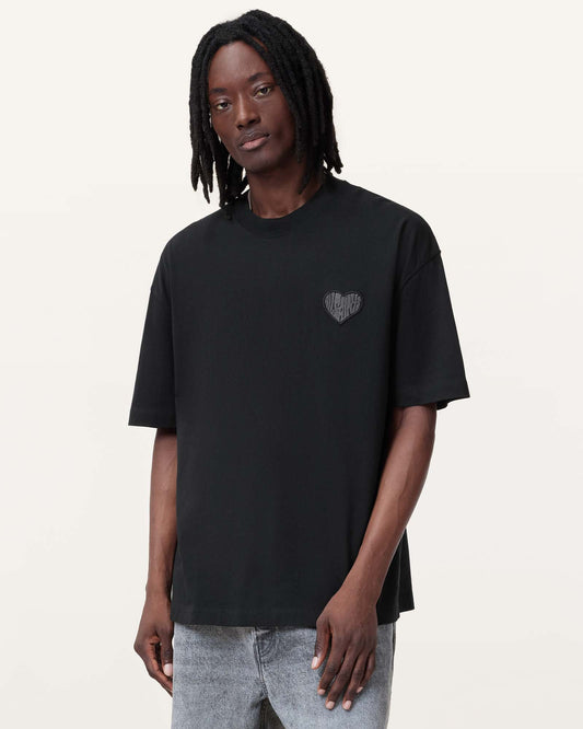 Washed Black Color Lover SS Crew from AllSaints