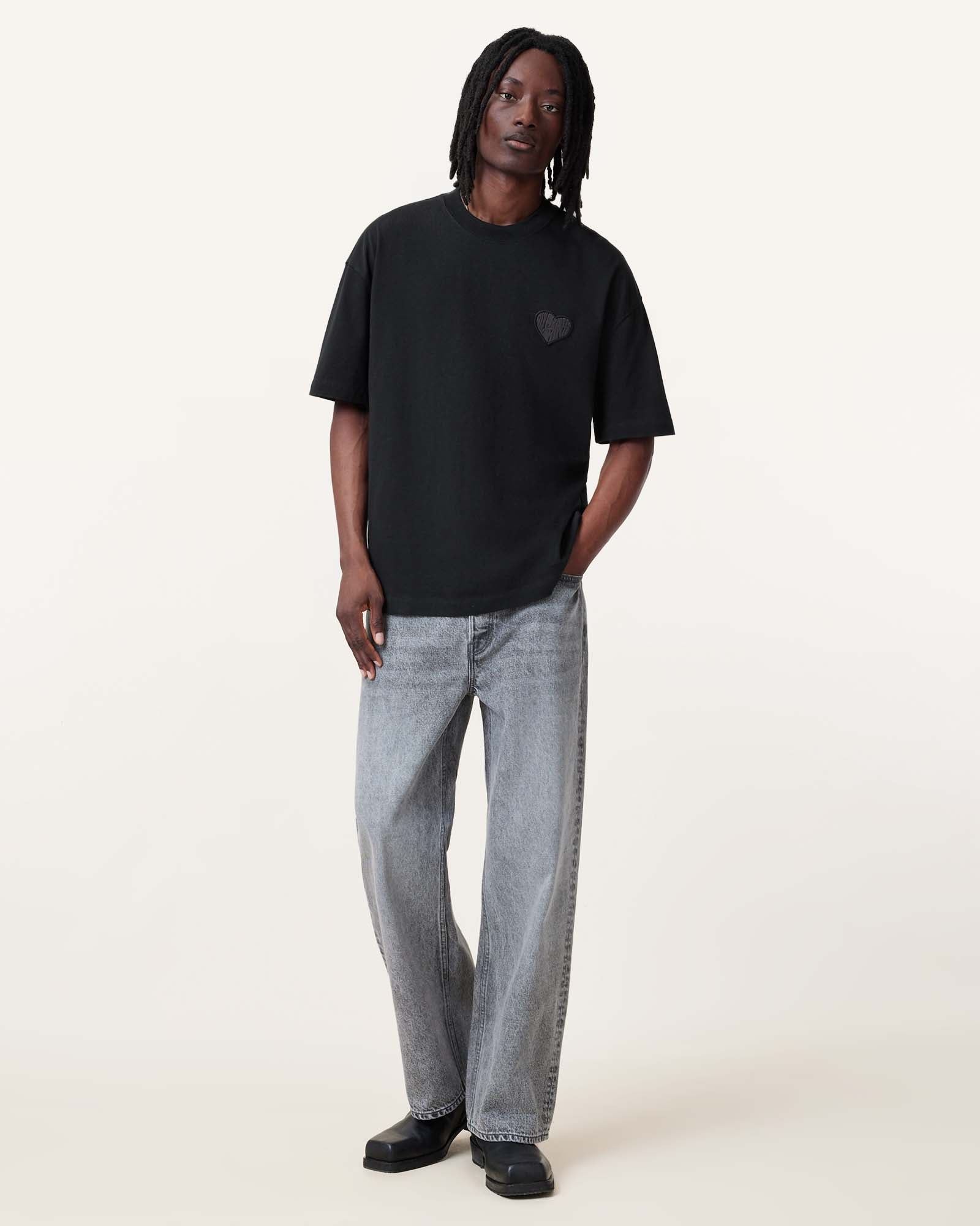 Washed Black Color Lover SS Crew from AllSaints