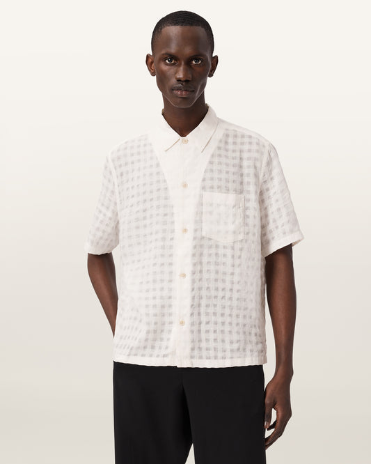 White Color Aubrey SS Shirt from AllSaints