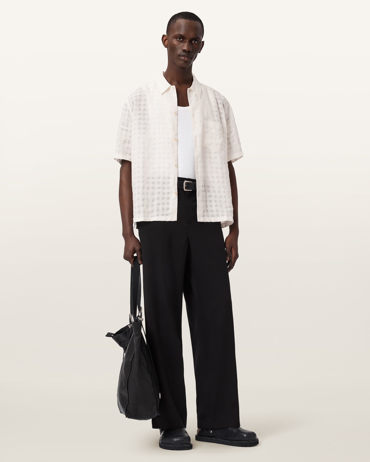 White Color Aubrey SS Shirt from AllSaints