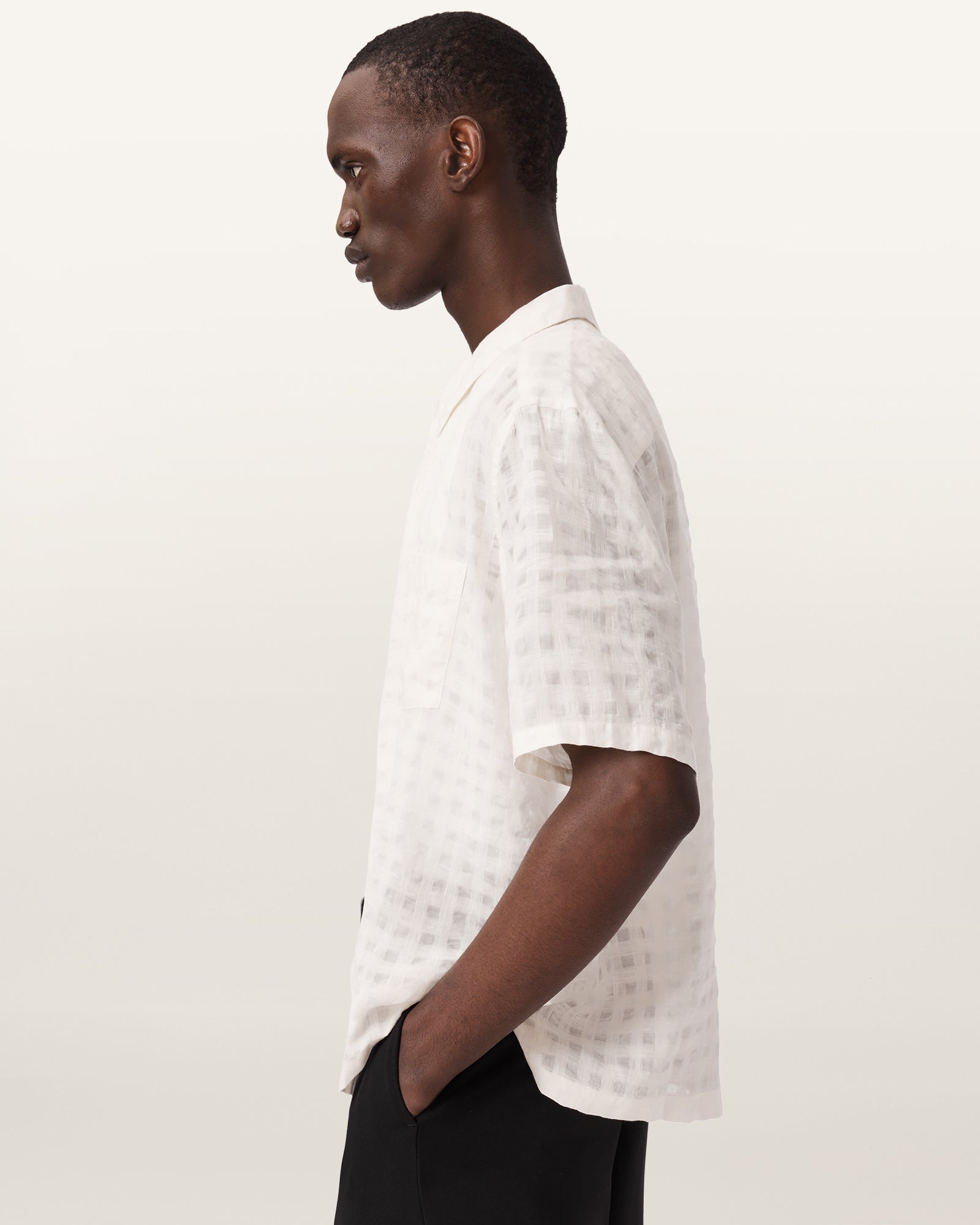 White Color Aubrey SS Shirt from AllSaints