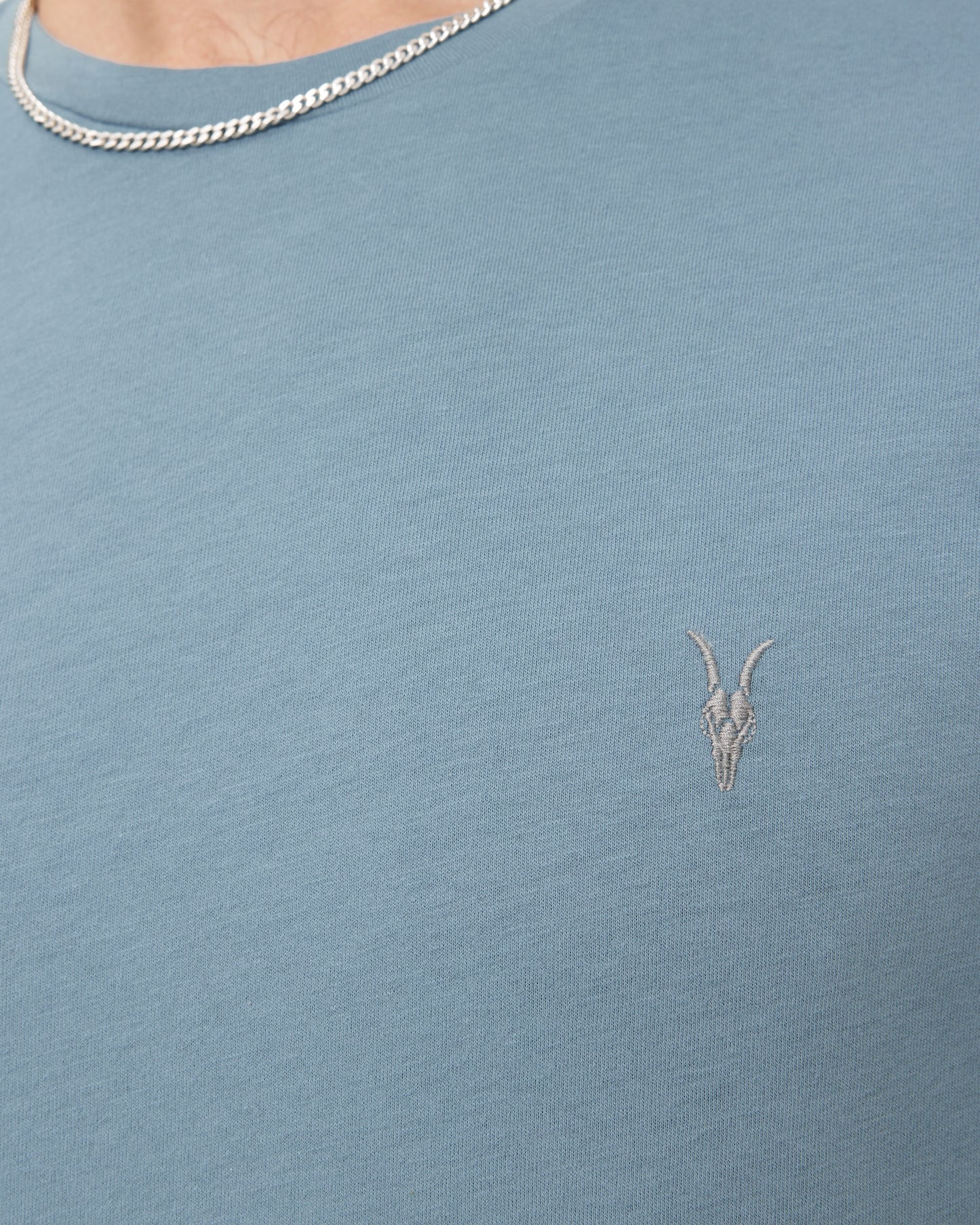 COASTLINE BLUE Color Brace SS Crew Tee from AllSaints