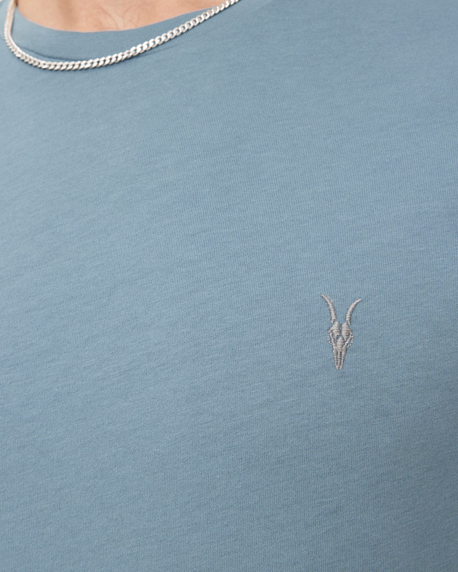 COASTLINE BLUE Color Brace SS Crew Tee from AllSaints