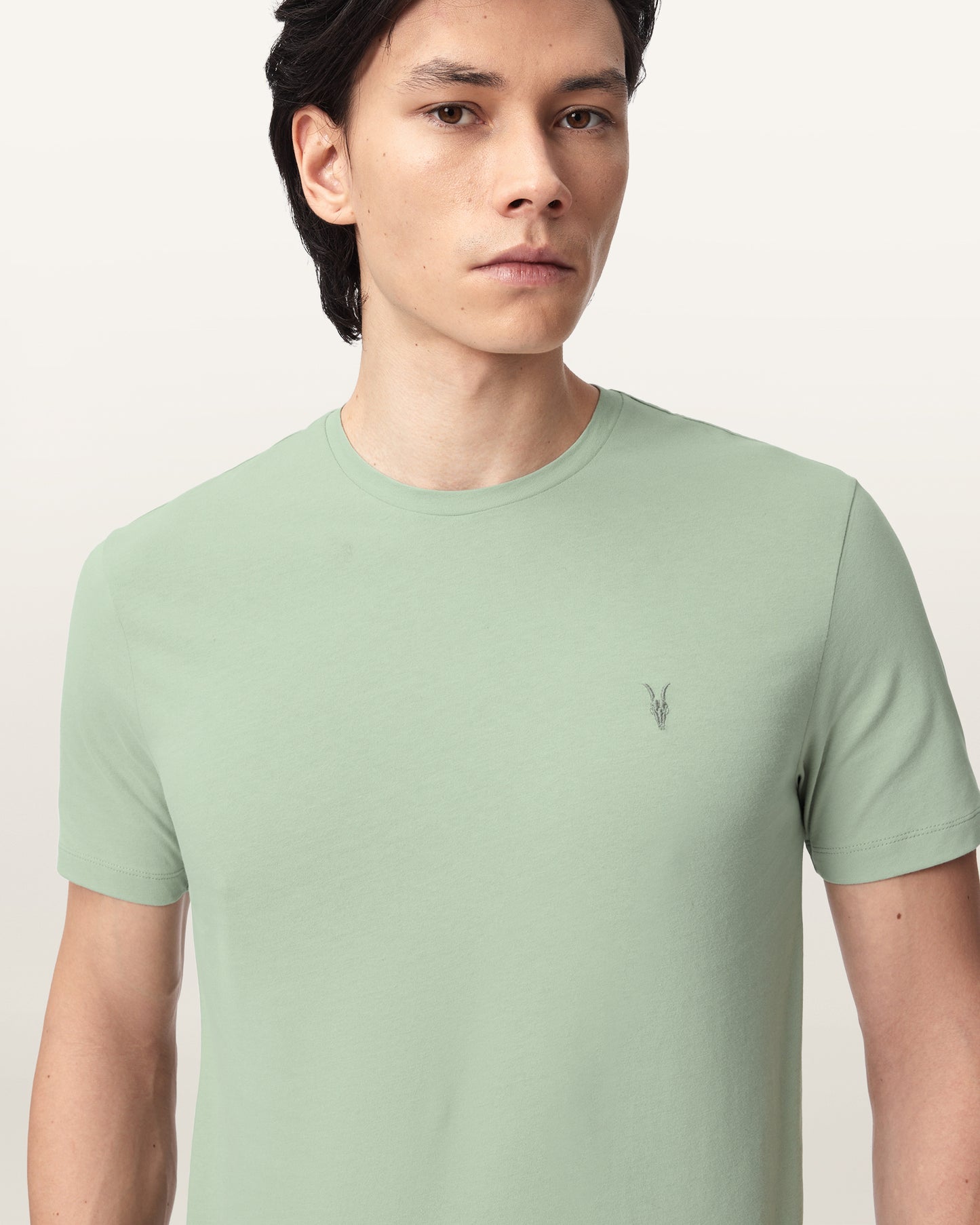 CELADON GREEN Color Brace SS Crew Tee from AllSaints