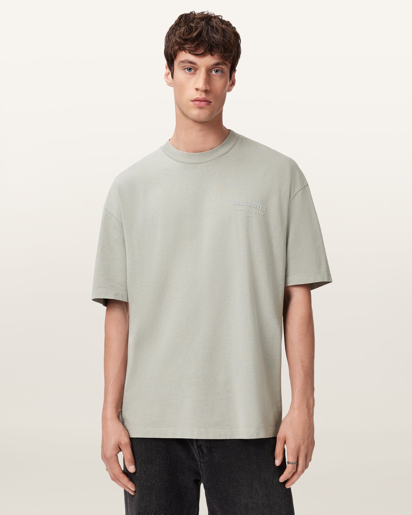 FROST GREEN Color Xander SS Crew from AllSaints