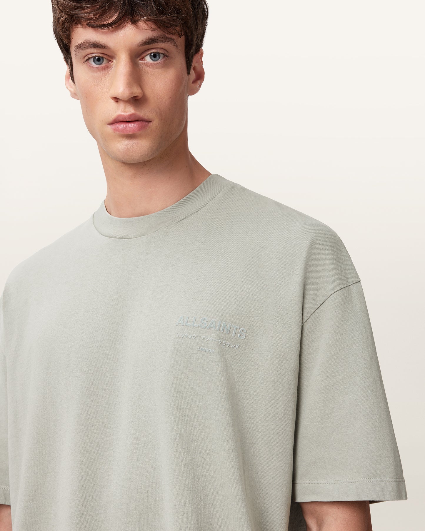 FROST GREEN Color Xander SS Crew from AllSaints