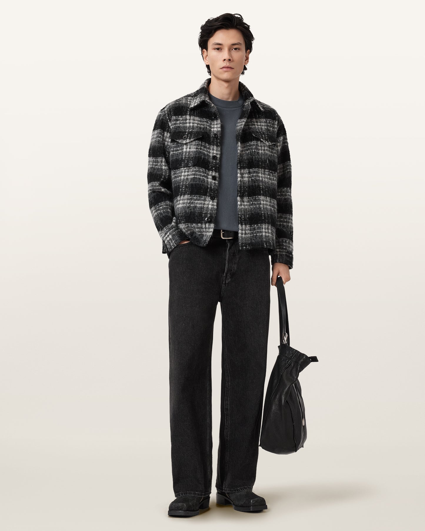 DARK STEEL BLUE Color Xander SS Crew from AllSaints