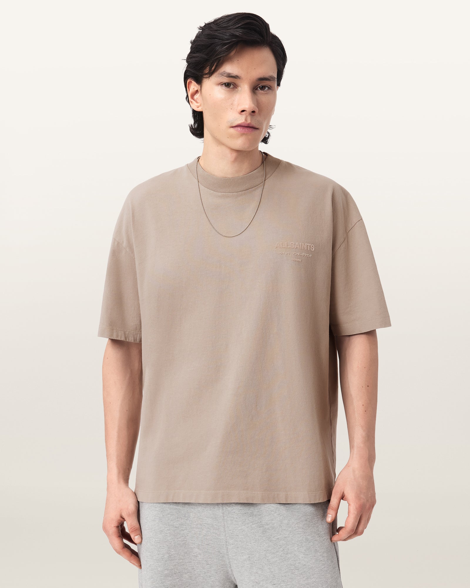 DUSK WHITE Color Xander SS Crew from AllSaints