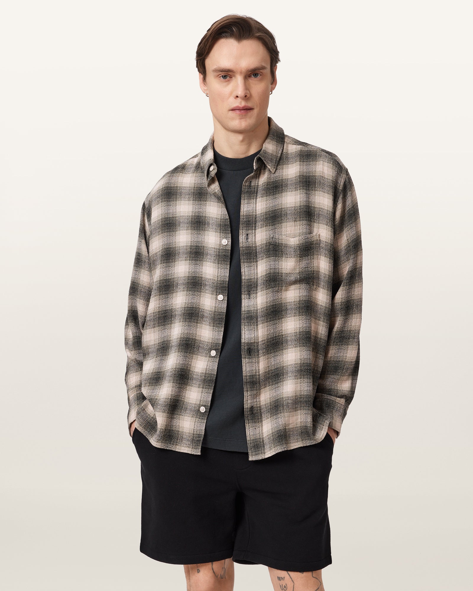 CARTER GREY Color Xander SS Crew from AllSaints