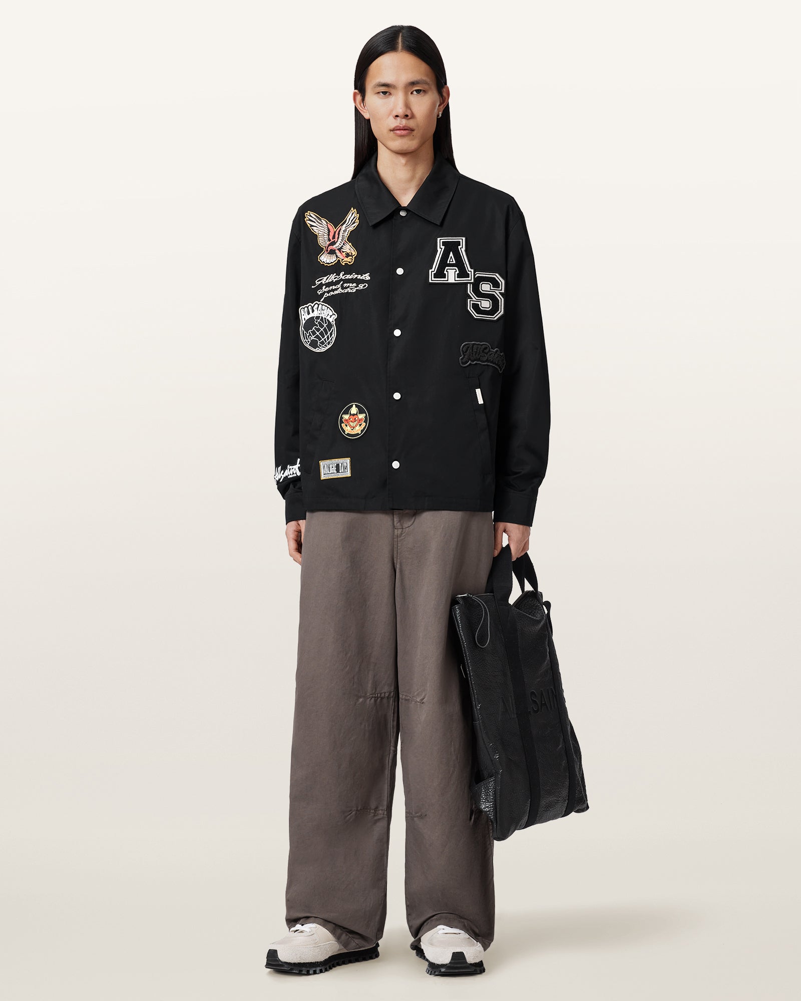 Black Color Soundman Coach from AllSaints