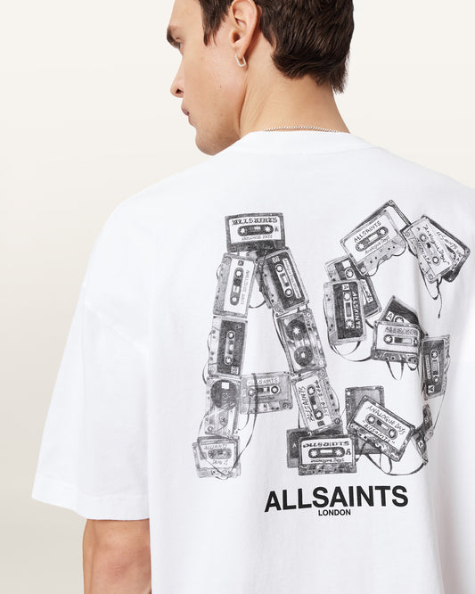 Optic White Color Mixtape SS Crew from AllSaints