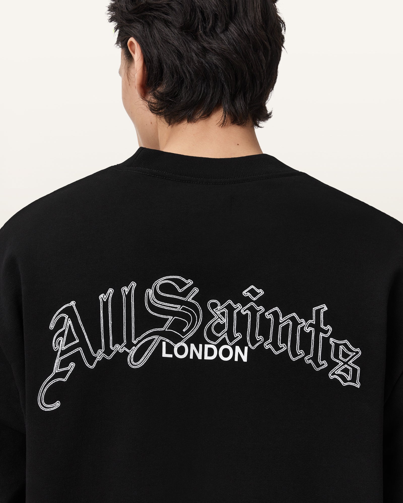 Washed Black Color Descent Crew from AllSaints