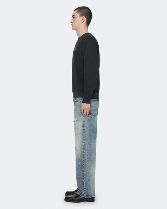Washed Black Color Harlow Crew Sweatshirt from AllSaints