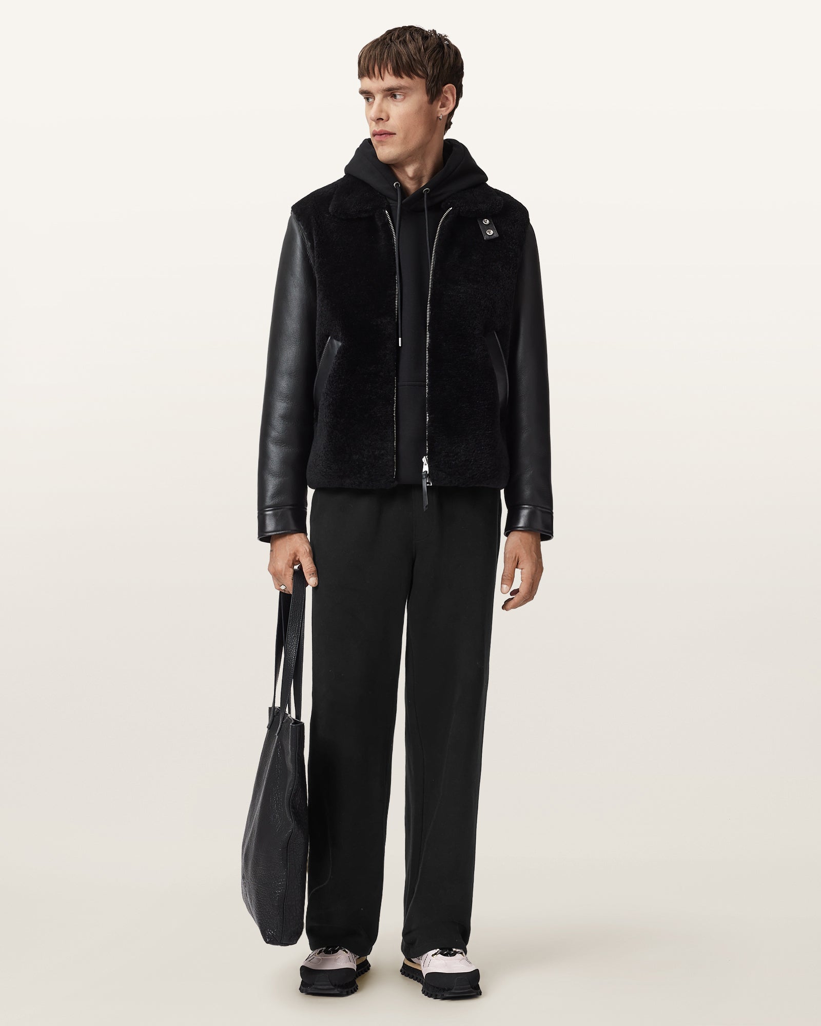 Jet Black Color Asher Sweatpant from AllSaints