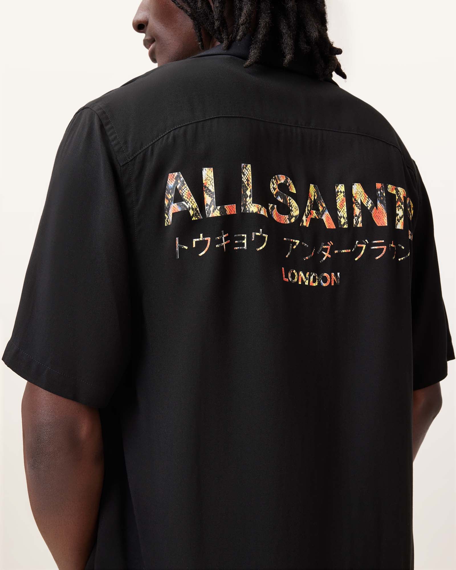 Jet Black Color Undrgndbowa SS Shirt from AllSaints