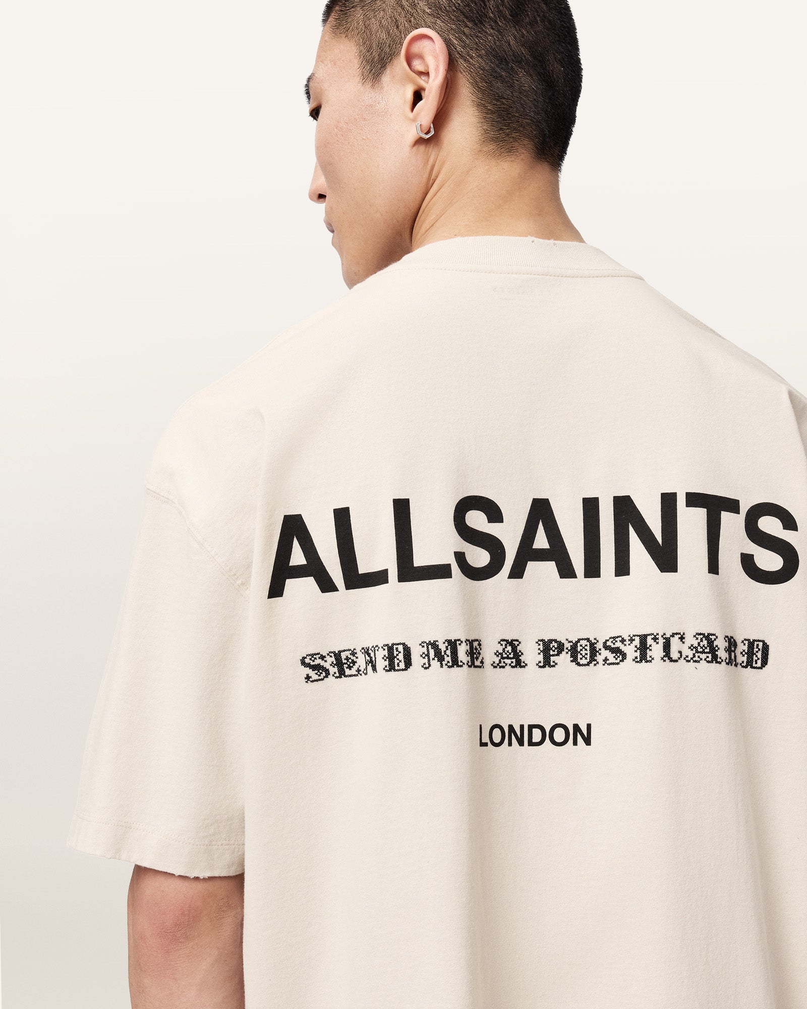 DUSK WHITE Color Dreamer SS Crew Tee from AllSaints