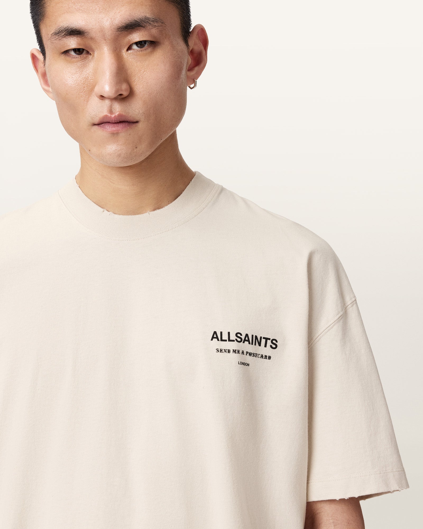 DUSK WHITE Color Dreamer SS Crew Tee from AllSaints