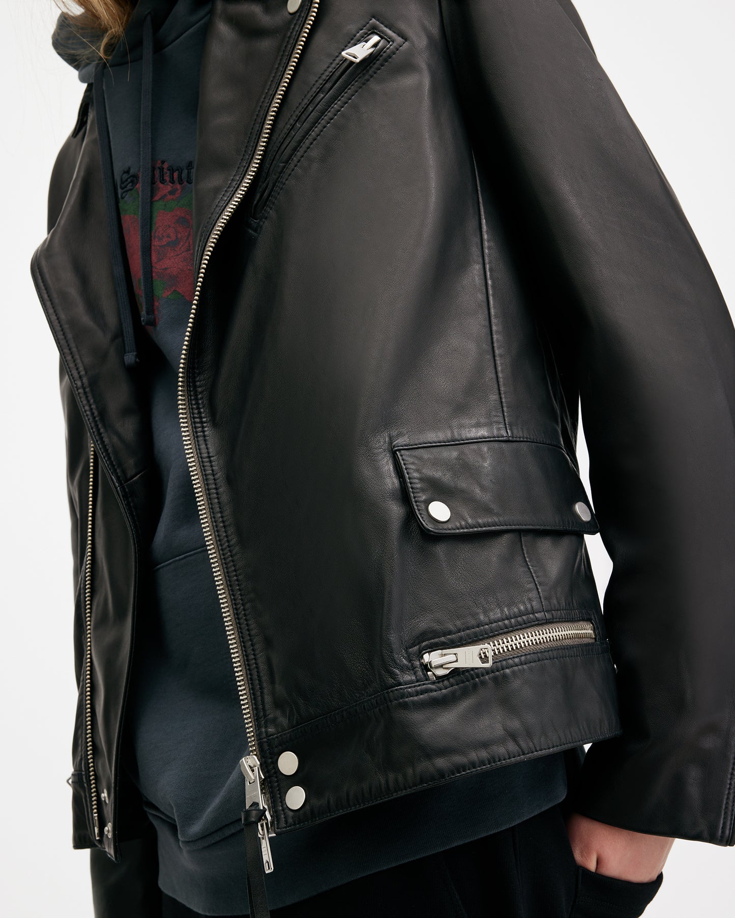 Clay Leather Biker Jacket