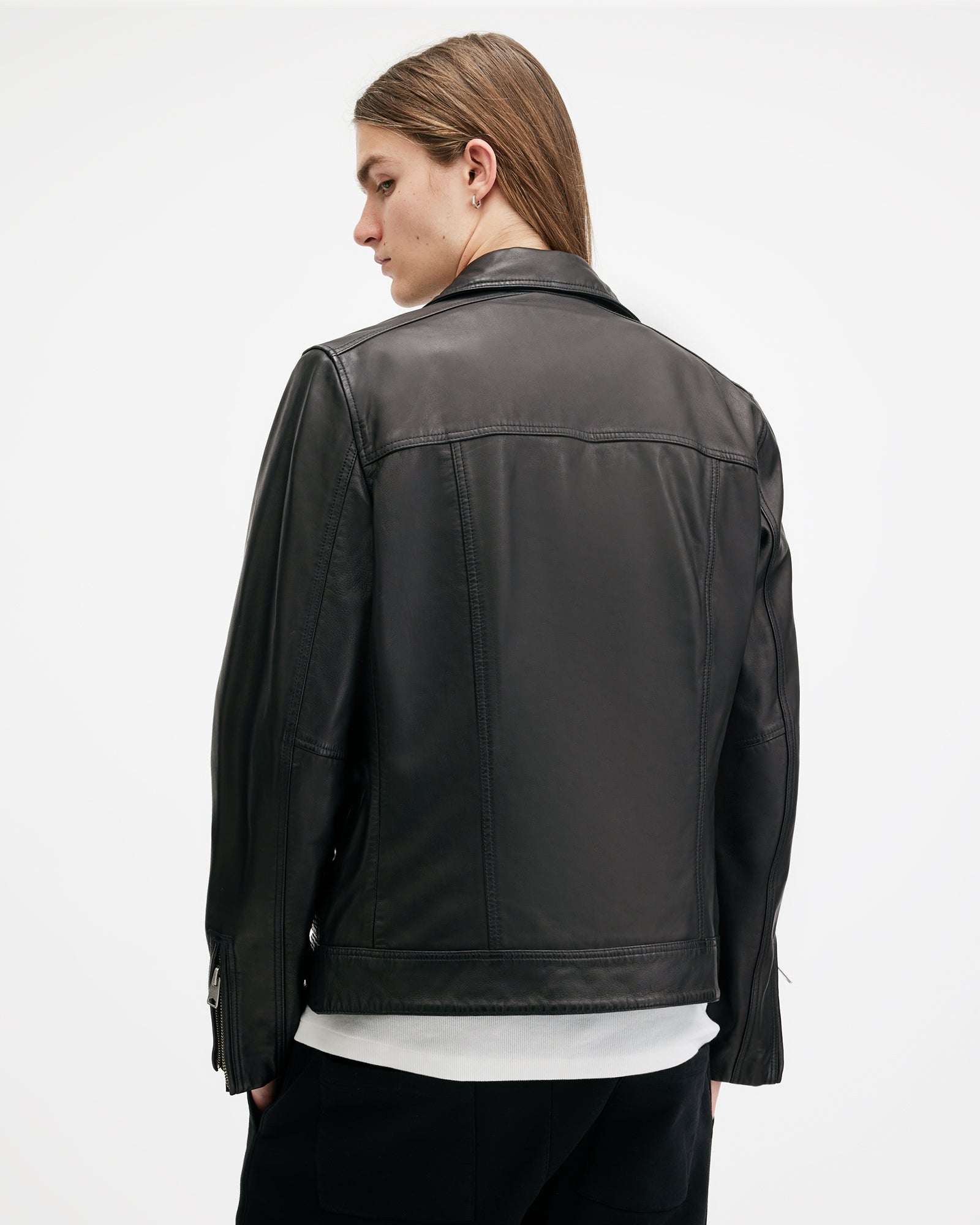 Clay Leather Biker Jacket