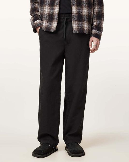 Jet Black Color Hanbury Trouser from AllSaints