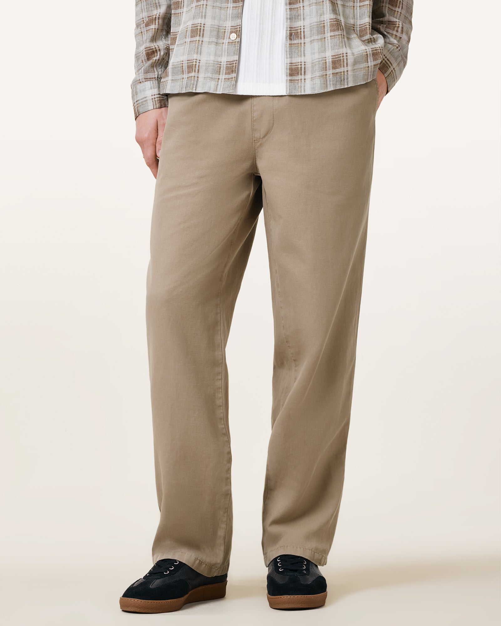 RANGIFER BROWN Color Hanbury Trouser from AllSaints