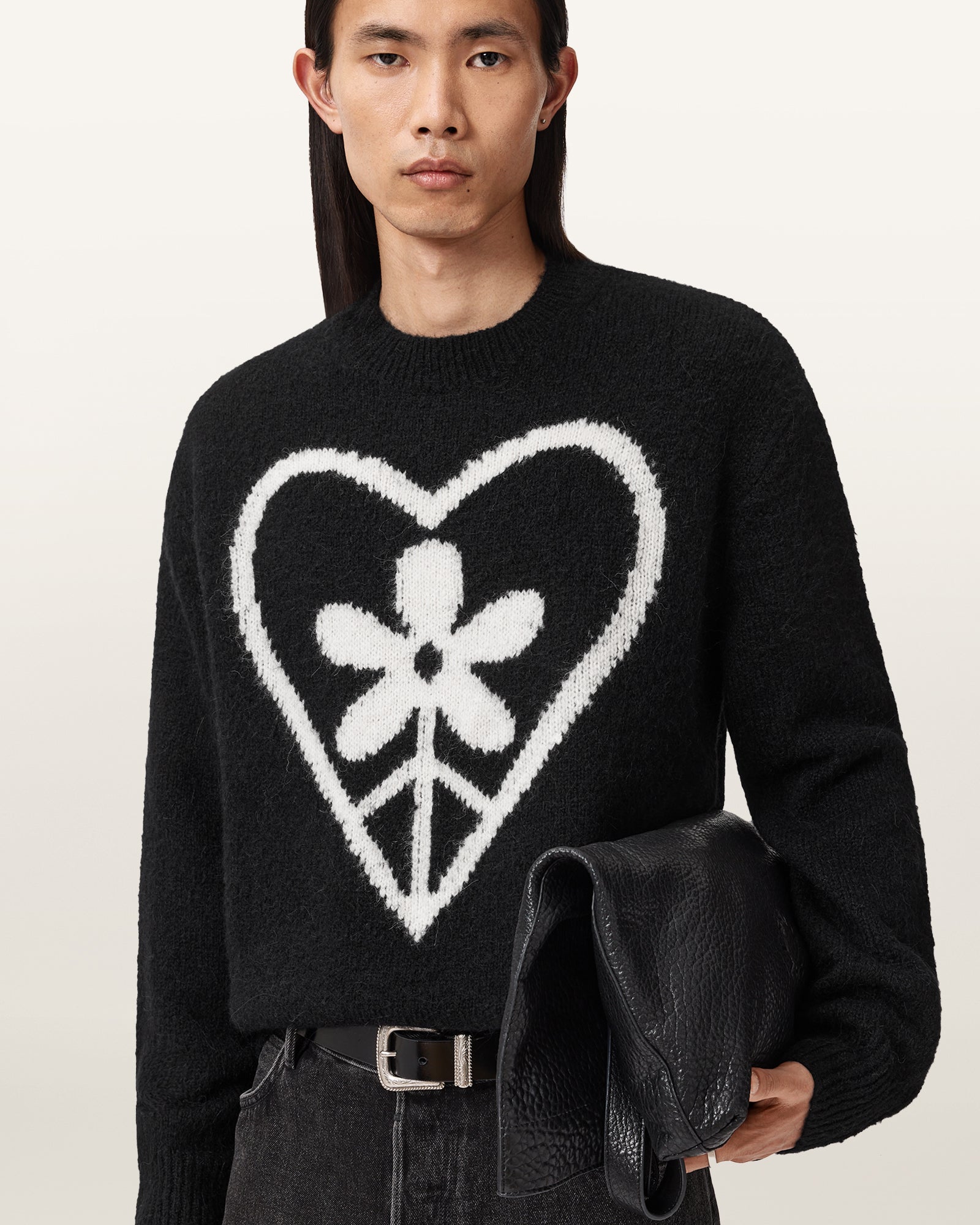 Black Color Finden Crew from AllSaints