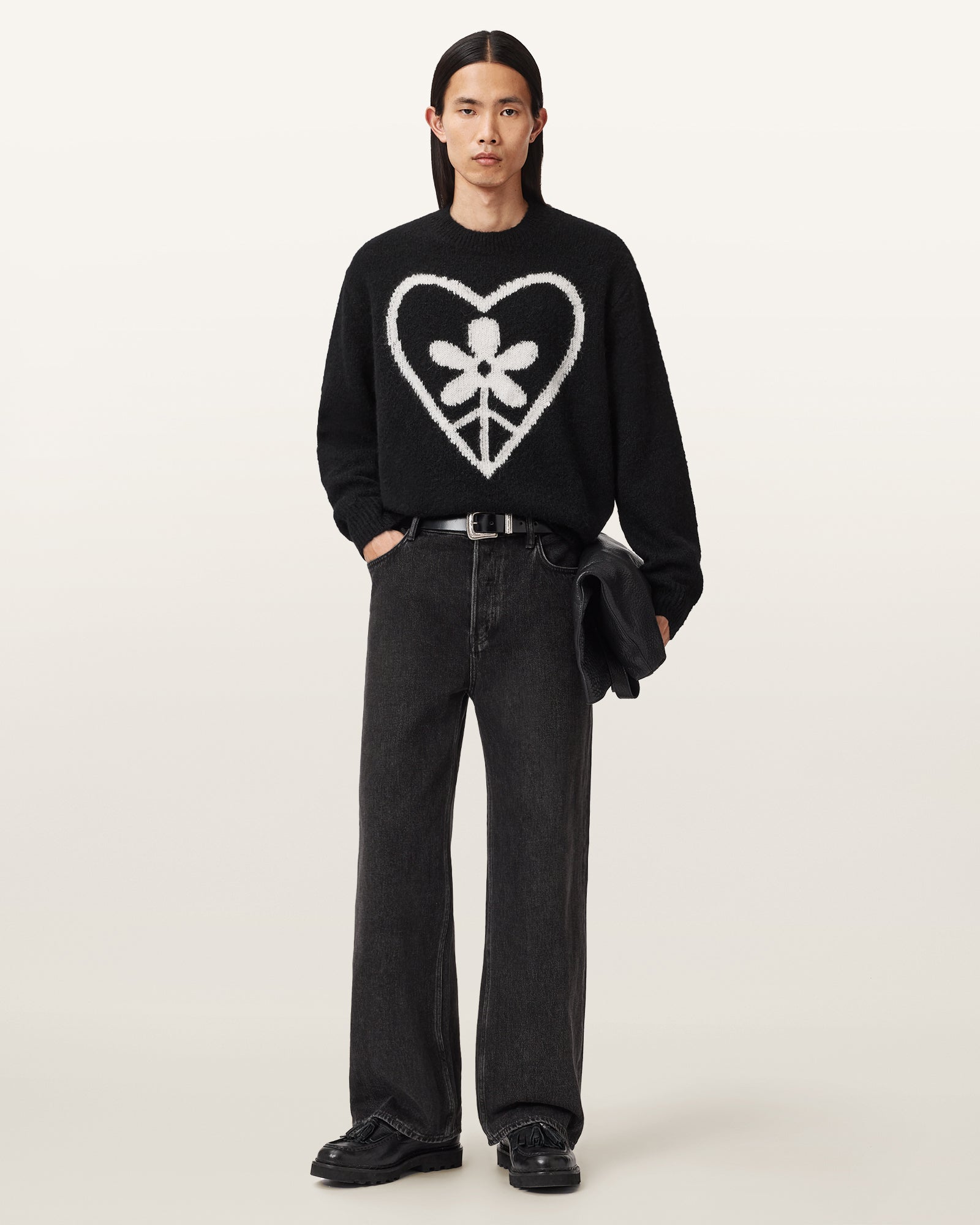 Black Color Finden Crew from AllSaints