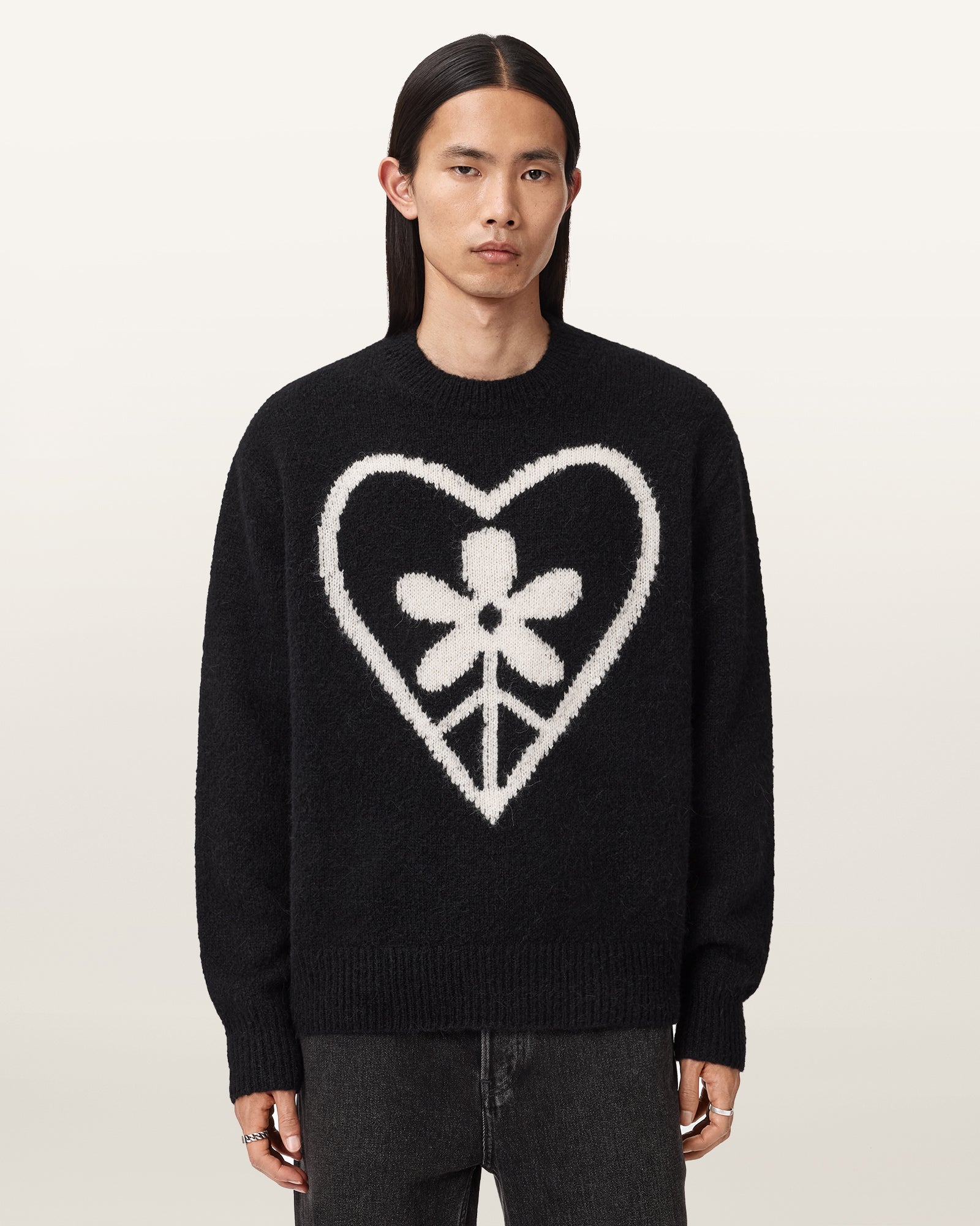 Black Color Finden Crew from AllSaints