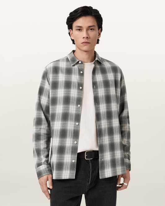 CLOUDED GREY Color Kelby LS Shirt from AllSaints