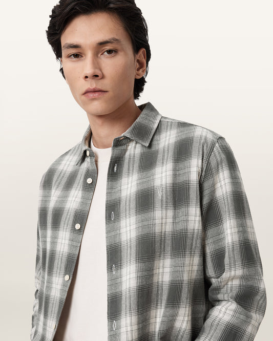 CLOUDED GREY Color Kelby LS Shirt from AllSaints