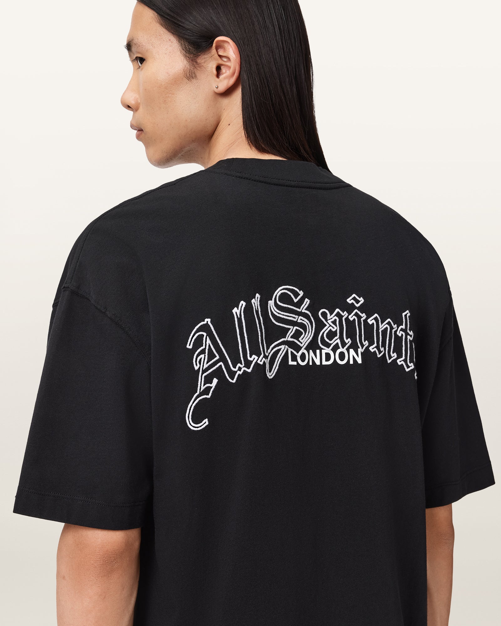 Washed Black Color Descent SS Crew from AllSaints