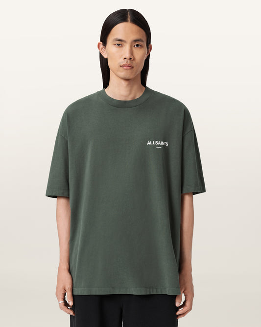 GARNET GREEN Color Halcyon SS Crew from AllSaints