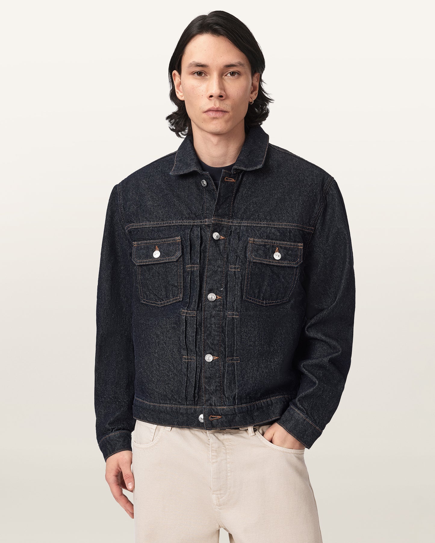RINSE WASH INDIGO Color Union Tigres Jacket from AllSaints