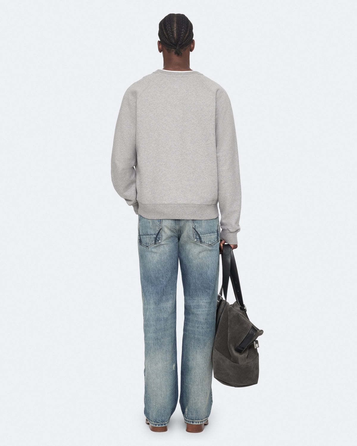 Grey Marl Color Nolan Crew Sweatshirt from AllSaints