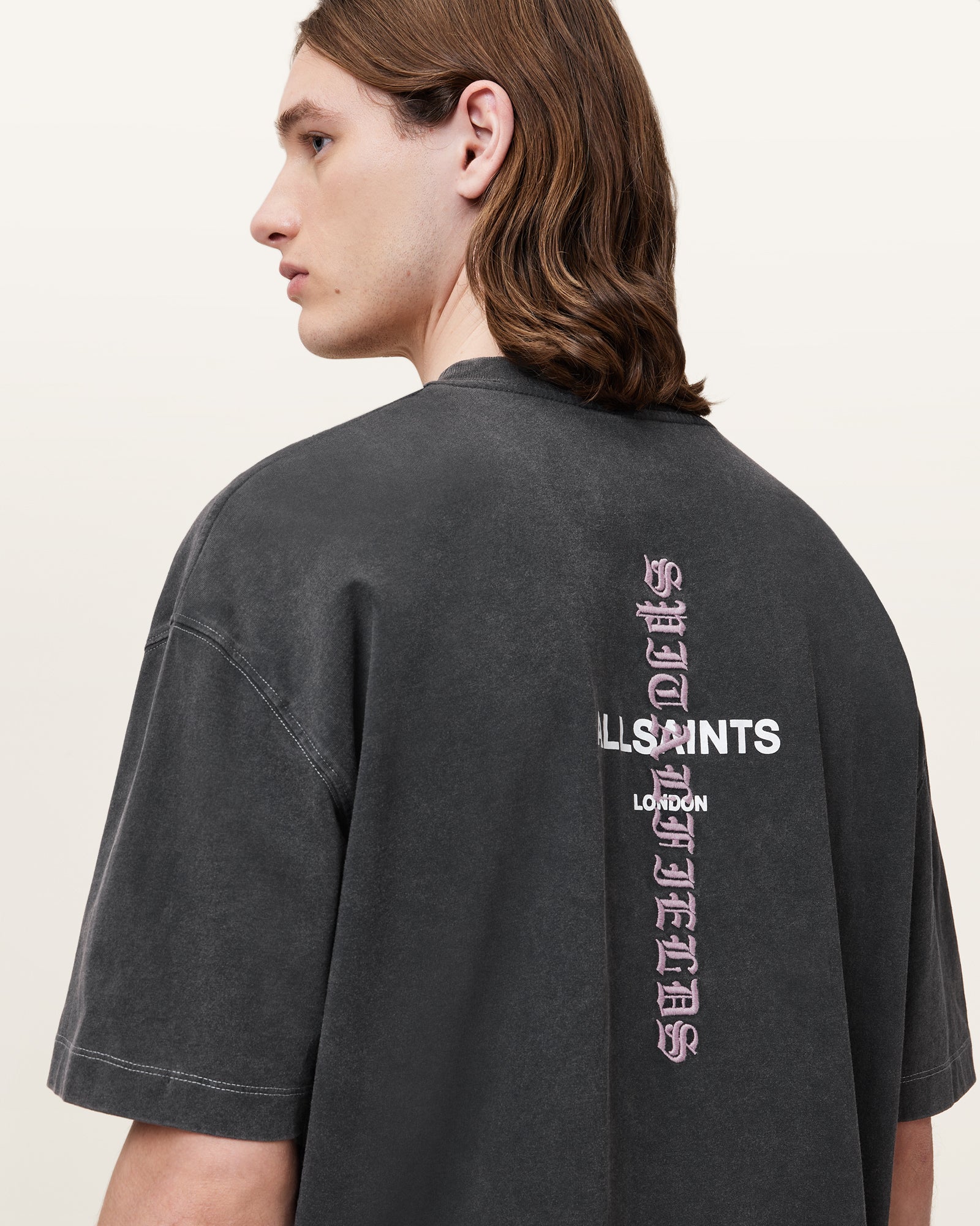 Washed Black Color Knox SS Crew from AllSaints