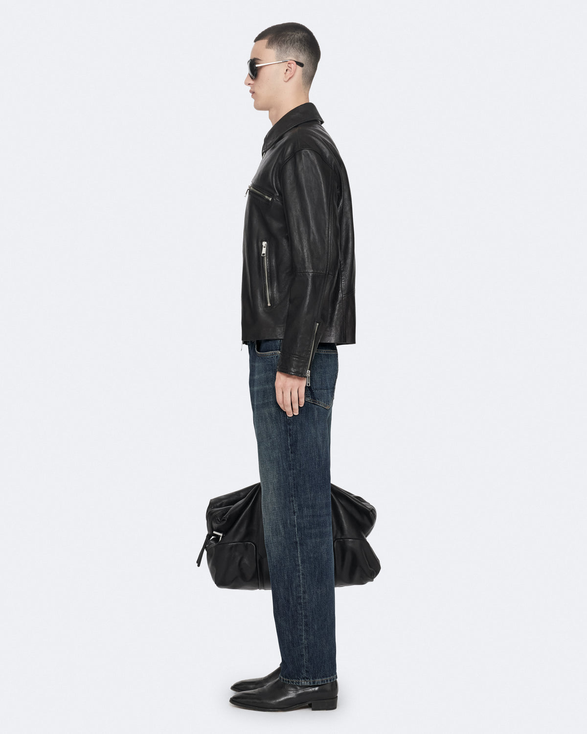 Black Color Vegason Leather Jacket from AllSaints