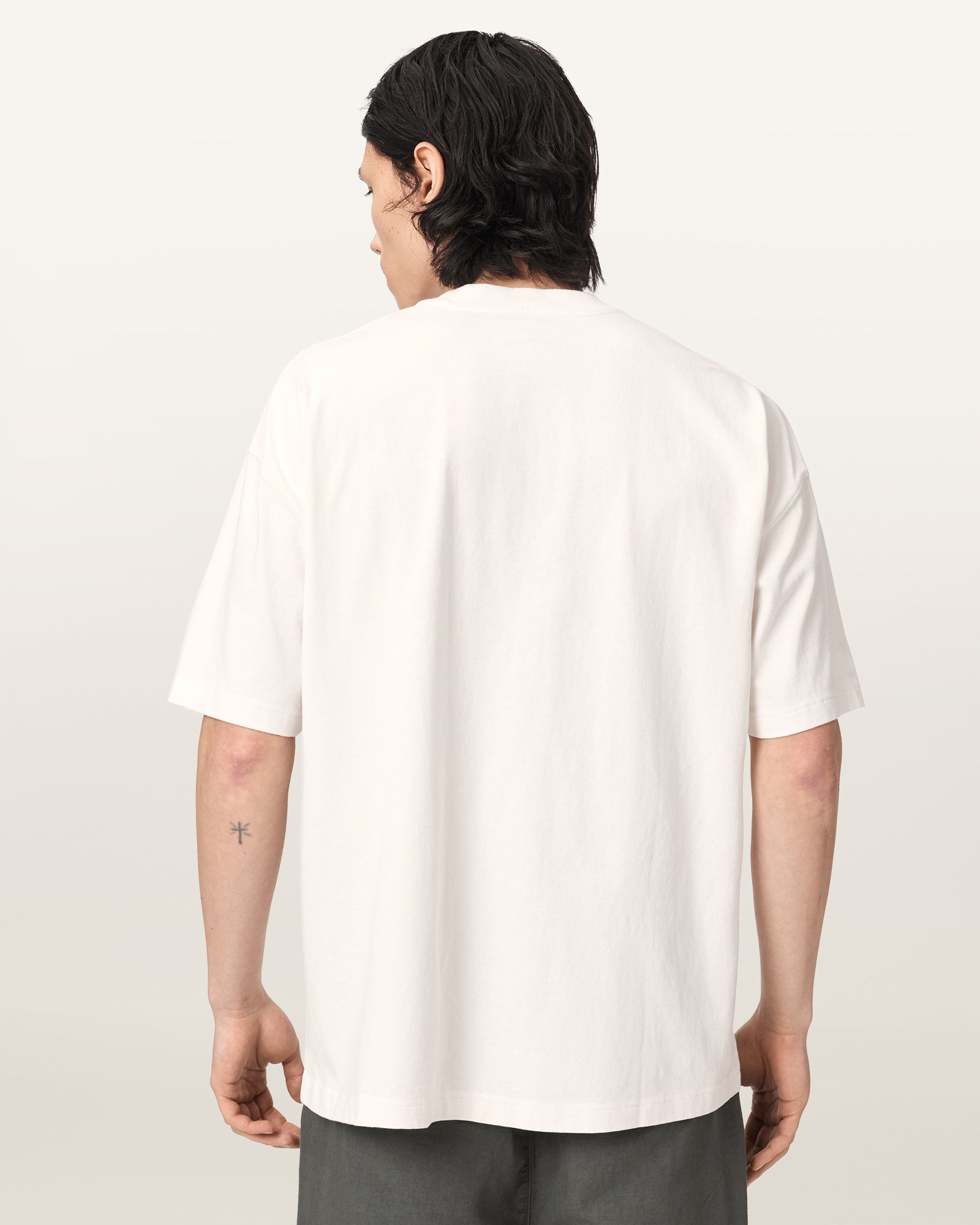 Chalk White Color Troppo SS Crew Tee from AllSaints