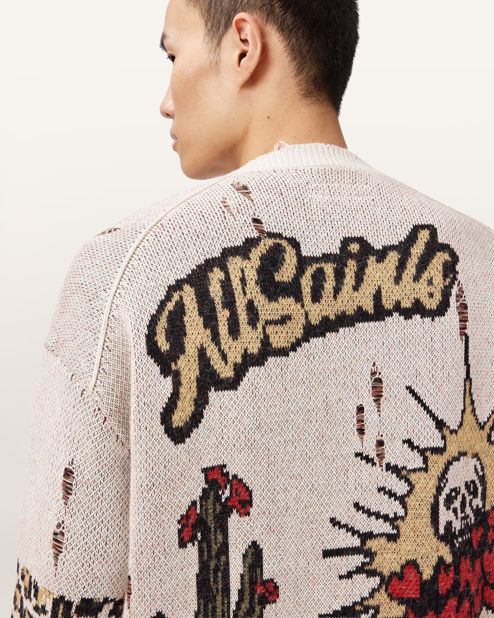 ECRU WHITE Color Foxx Cardigan from AllSaints