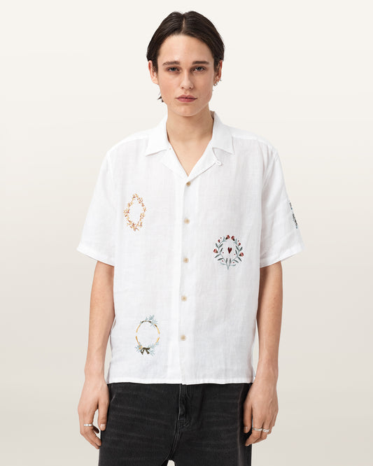 Ecru Color Deck SS Shirt from AllSaints