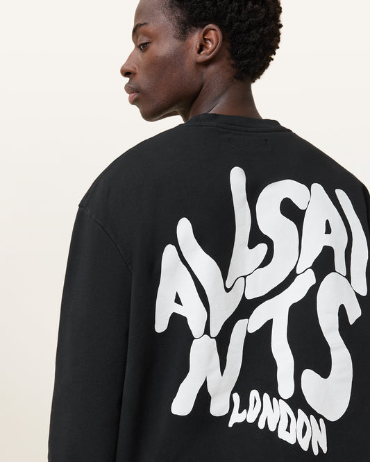 Jet Black Color Orlando Crew from AllSaints