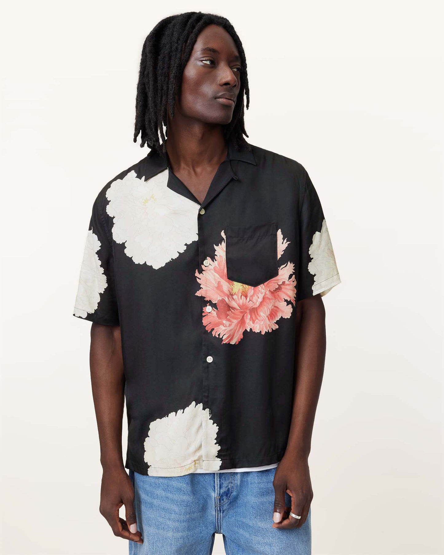 Black Color Fleur SS Shirt from AllSaints