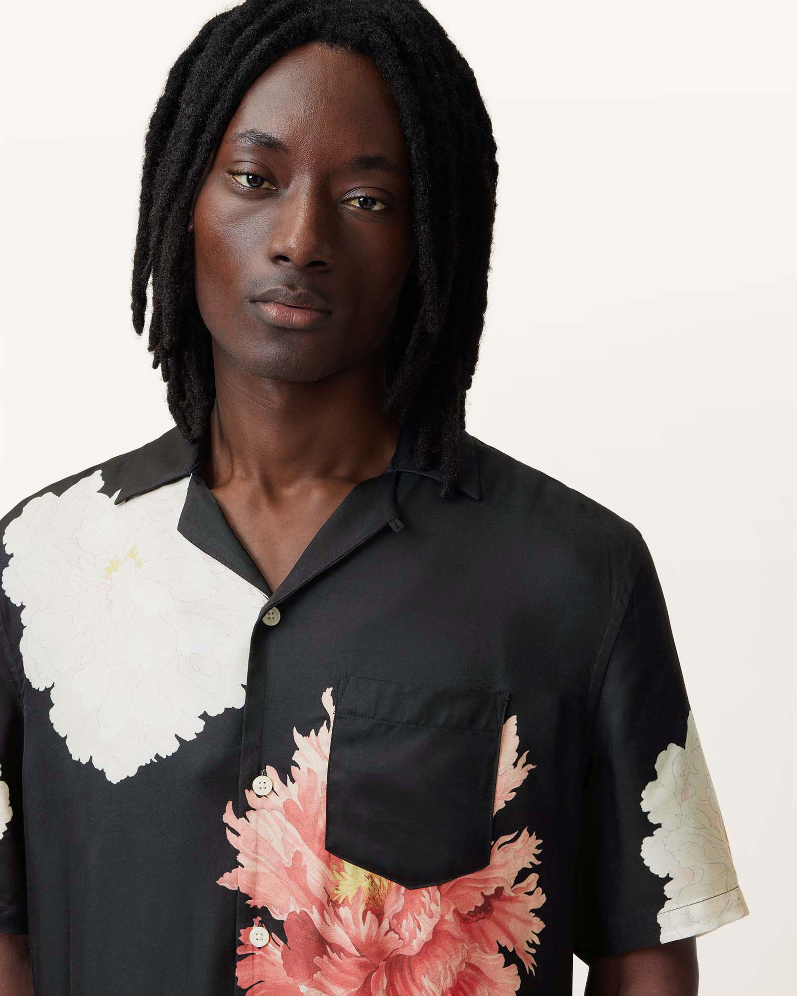 Black Color Fleur SS Shirt from AllSaints