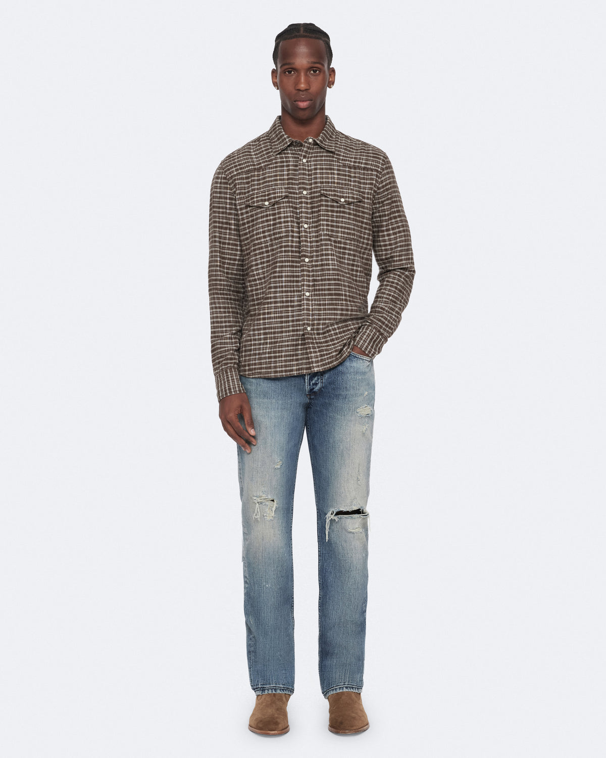 Destroy Indigo Color Slim Straight Jean from AllSaints