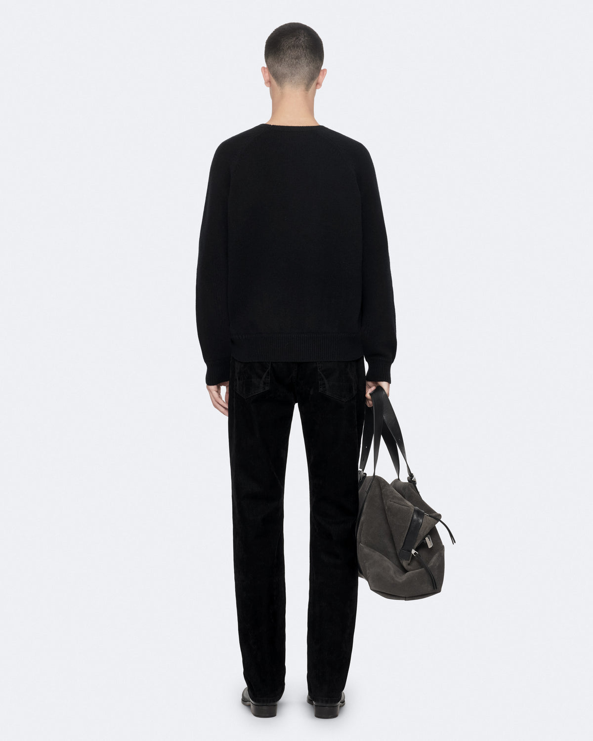 Cinder Black Marl Color Cove Crew Jumper from AllSaints