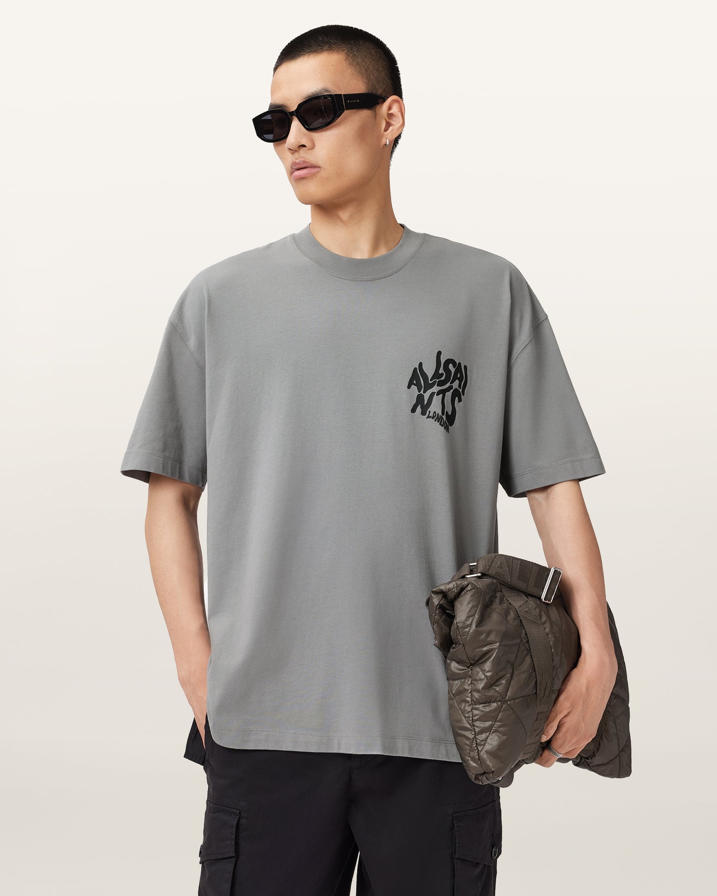 MARCH GREY Color Orlando SS Crew from AllSaints