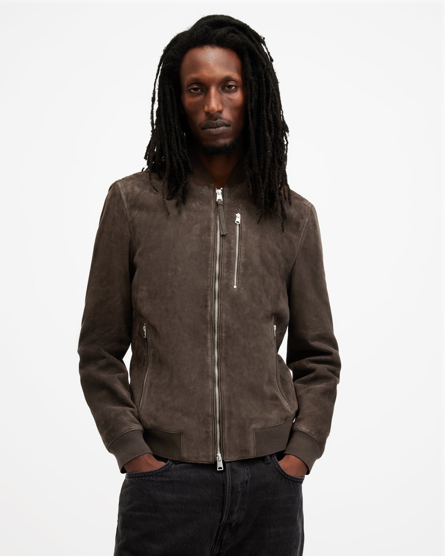 Kemble Suede Bomber Jacket