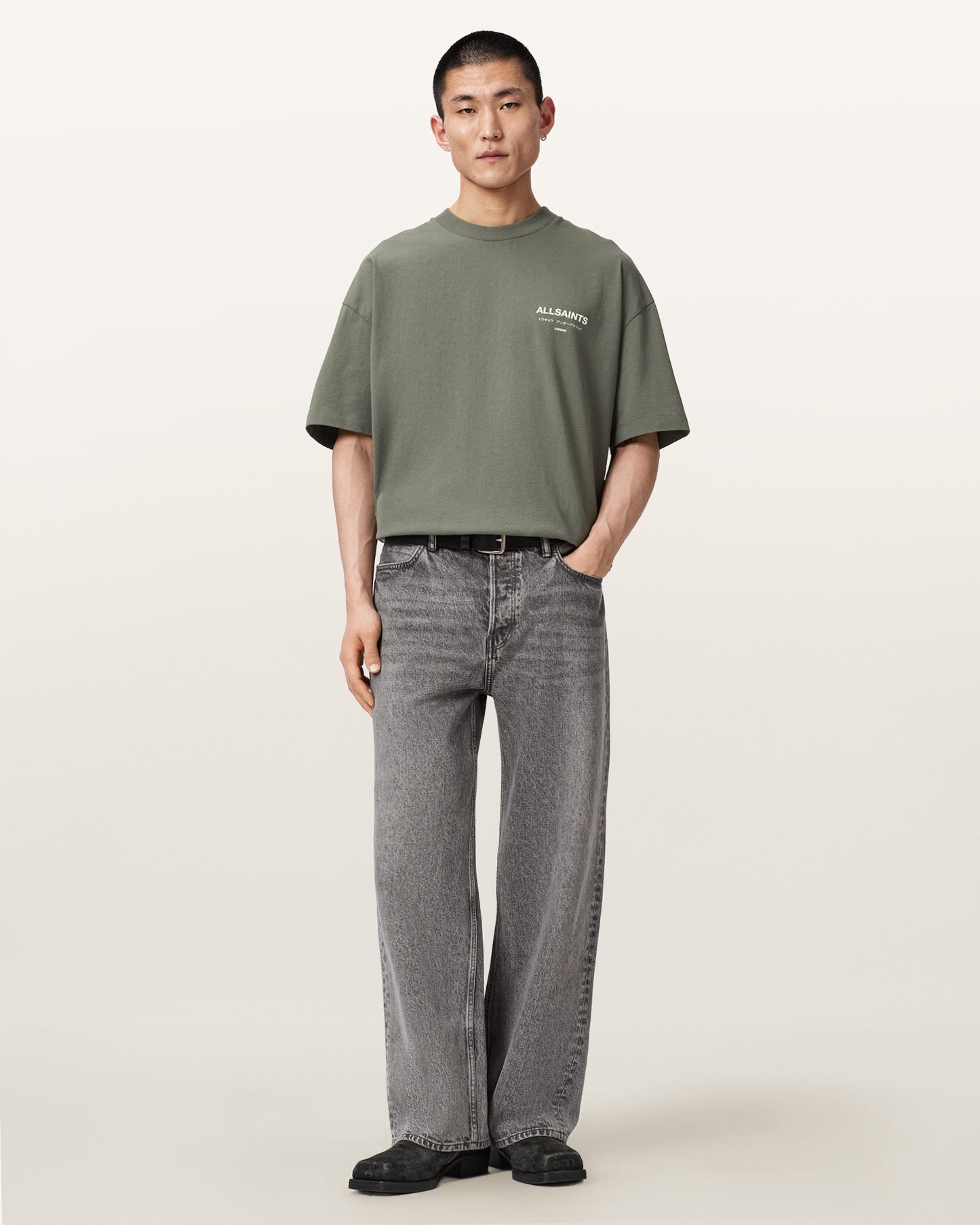 MAPLE GREEN Color Underground SS Crew Tee from AllSaints