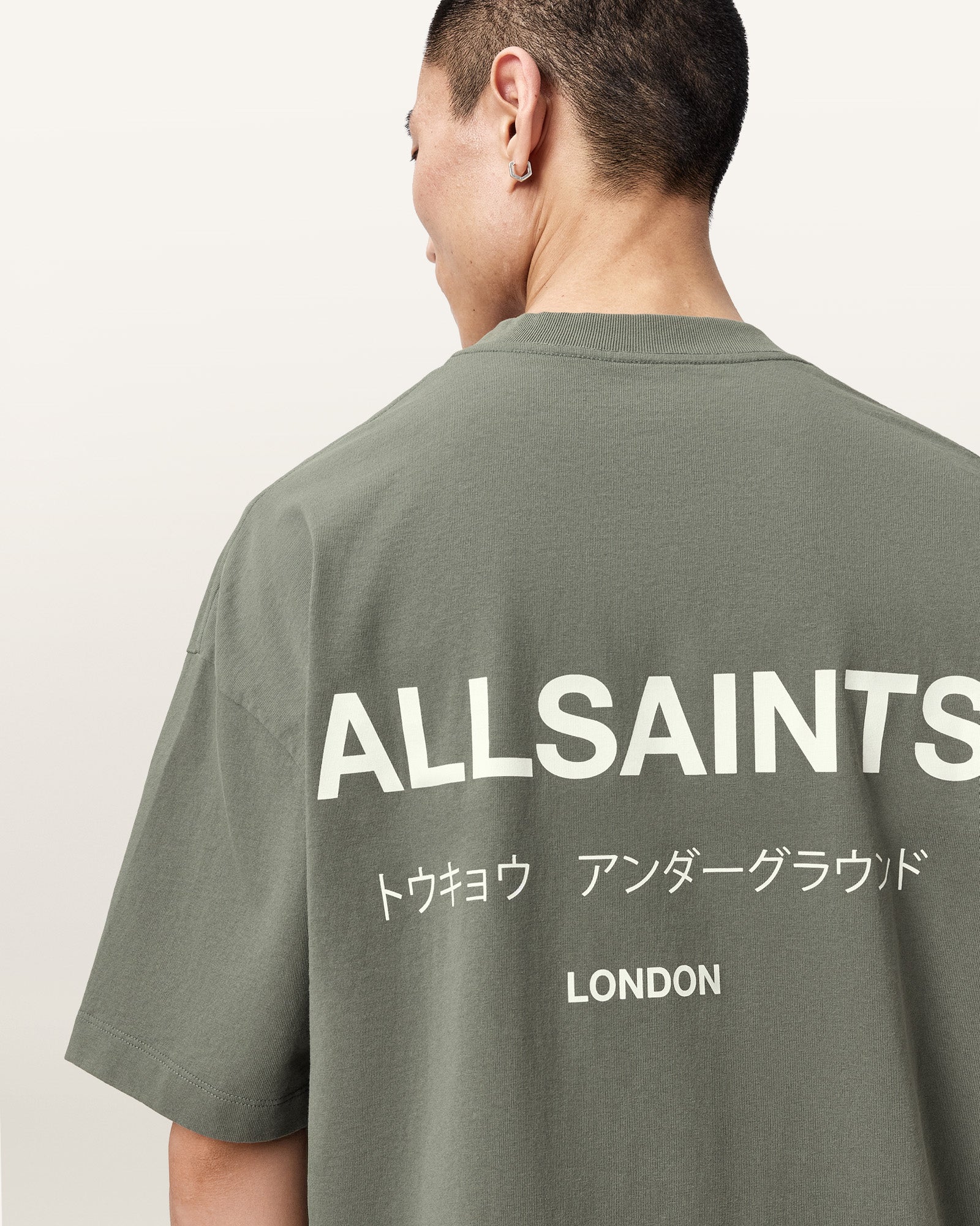 MAPLE GREEN Color Underground SS Crew Tee from AllSaints