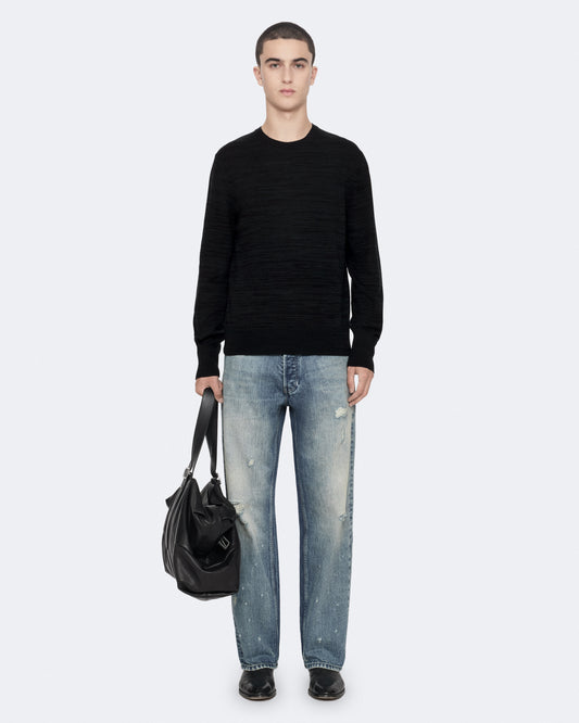 Black/Green Color Beton Crew Jumper from AllSaints